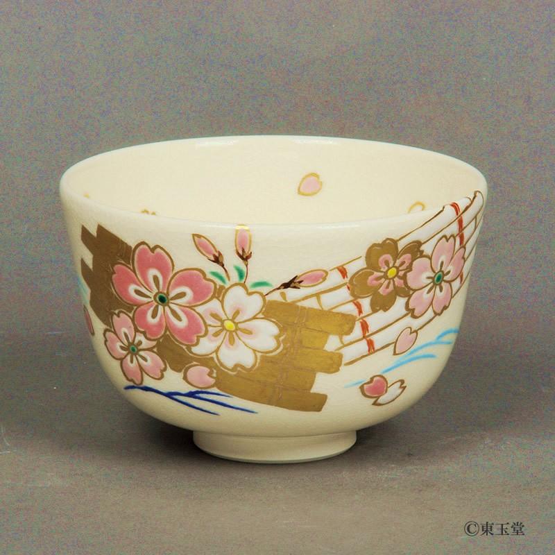 茶碗 仁清 花筏 山本蓼作 （桐箱） : お茶道具東玉堂 ヤフー店 - 通販  
