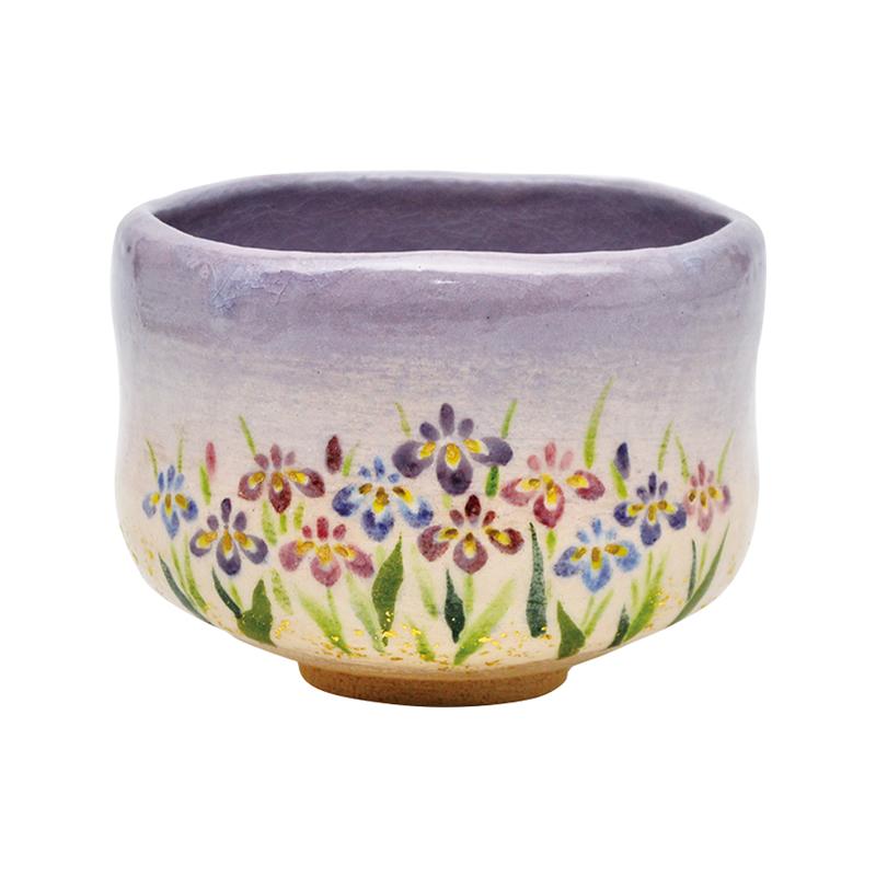 茶碗 花菖蒲 吉村楽入作 (桐箱) : お茶道具東玉堂 ヤフー店 - 通販