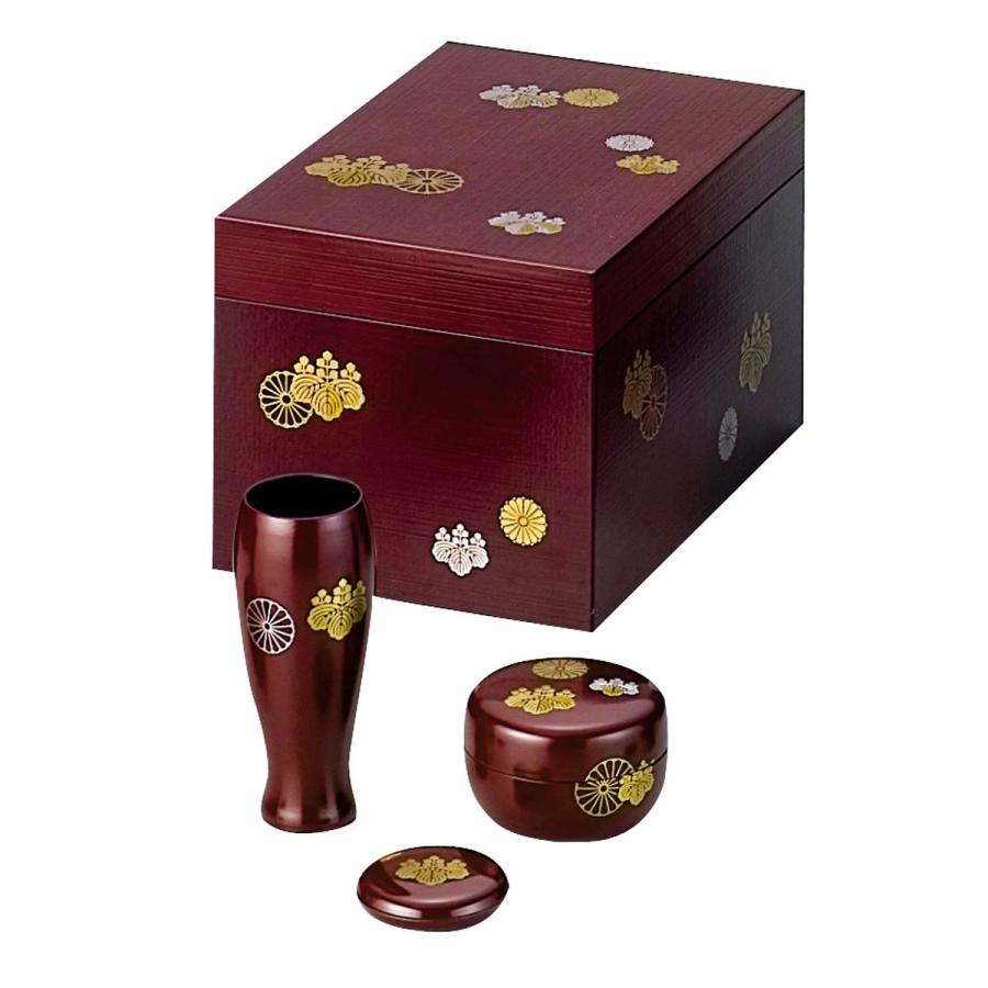 茶道具 茶筅筒 棗 香合 茶箱用 茶箱 未使用 蒔絵 金彩 利休箱