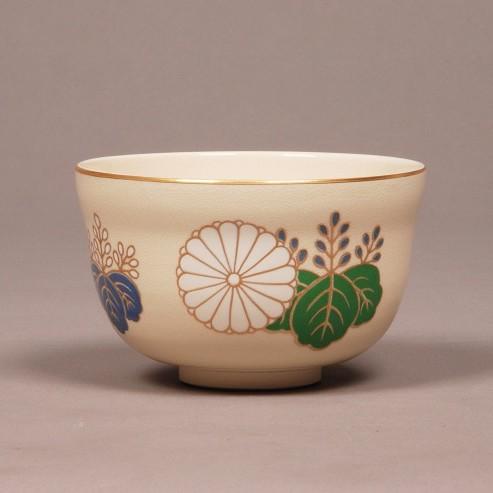 茶碗 仁清 新菊桐 宮地英香作 (紙箱） : お茶道具東玉堂 ヤフー店