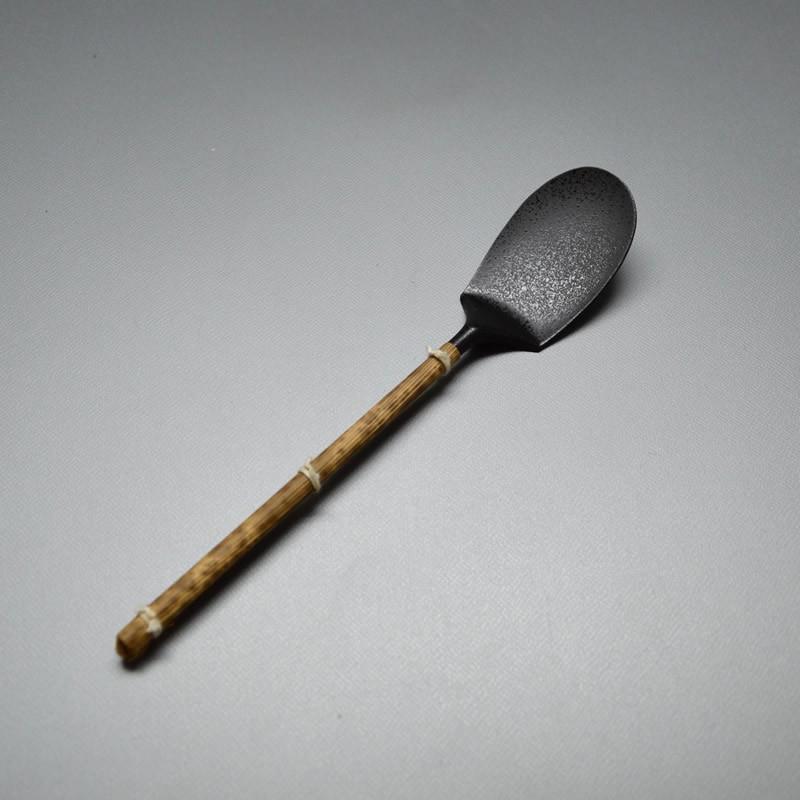風炉用 灰匙 さび色仕上（化粧箱）【メール便対応商品】 : お茶道具東