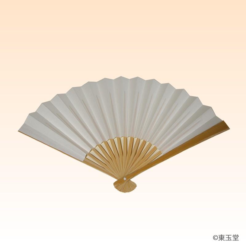 白扇　茶道 茶道用 扇子 白竹 5寸 白扇 (メール便対応商品10本まで） : お茶道具東