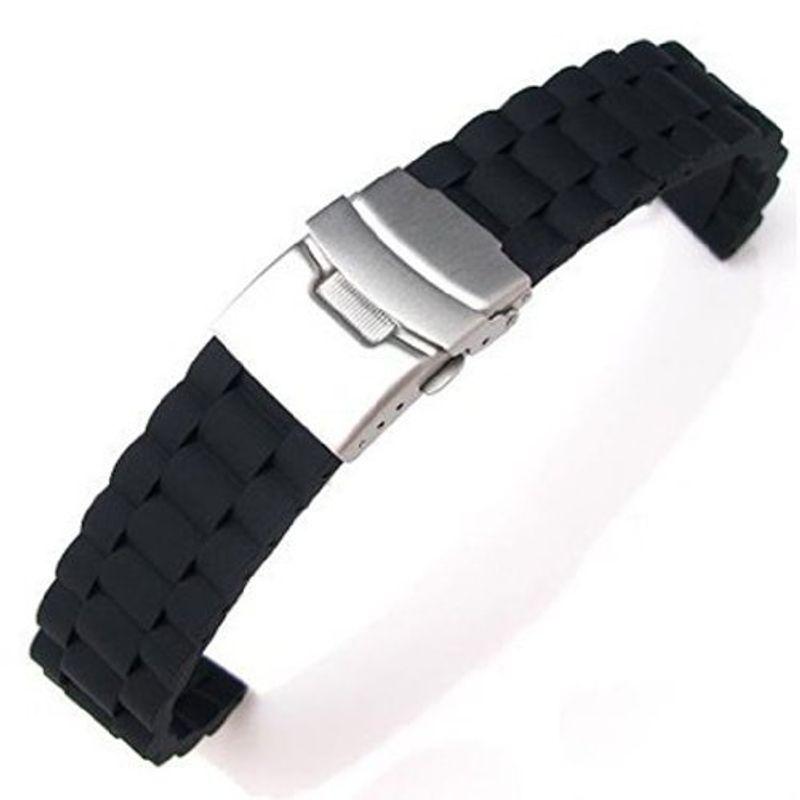 保障できる 時計バンド 交換ベルト シリコン 腕時計ストラップ 防水 22mm ブラック notimundo.com.ec 保障できる 時計バンド 交換ベルト シリコン 腕時計ストラップ 防水 22mm ブラック notimundo.com.ec