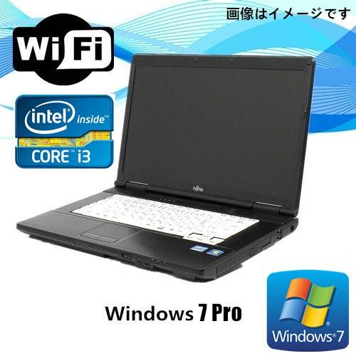 【美品】 富士通 15型ワイド Pro 7 Windows ノートパソコン 中古ノートパソコン LIFEBOOK Officeソフト付 WPS 無線WIFI有 250GB HDD メモリ4GB 2.1G〜 2310M i3 Core A572 Windowsノート