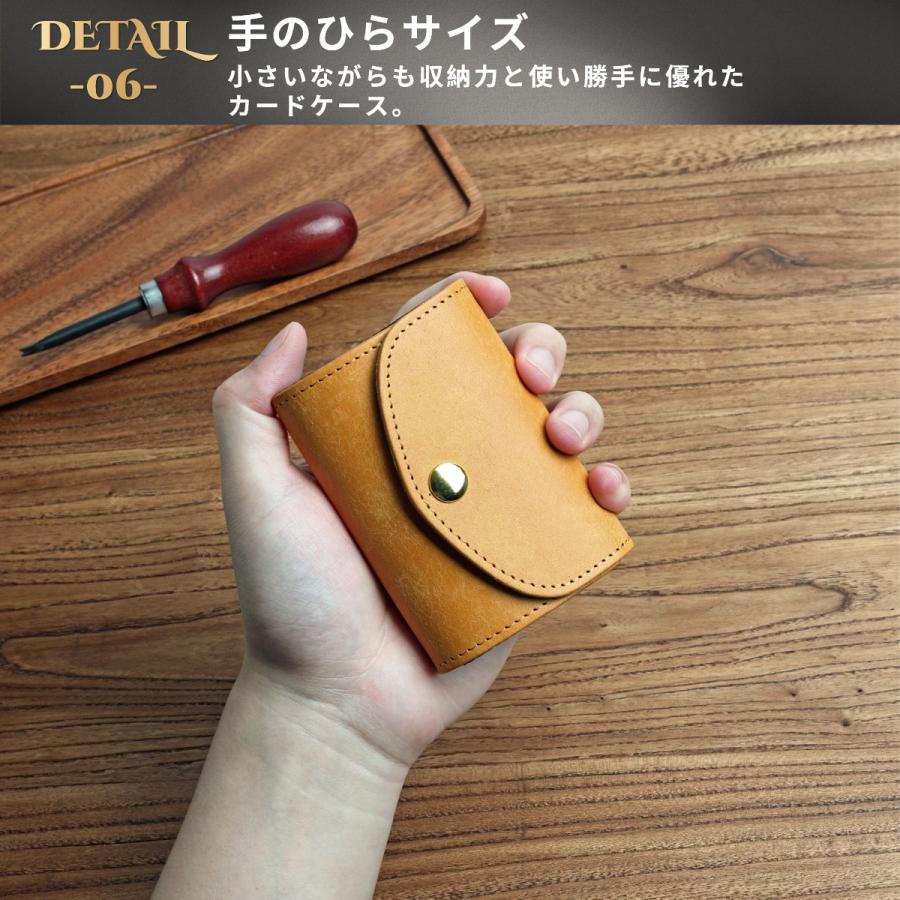 カードケース プエブロレザー Pueblo 12ポケット 本革 大容量 じゃばら