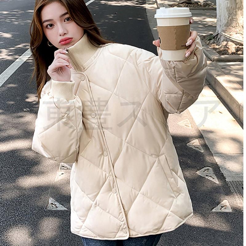 超美品-中綿ジャケット レディース 暖かい• 薄手•コート ゆったり