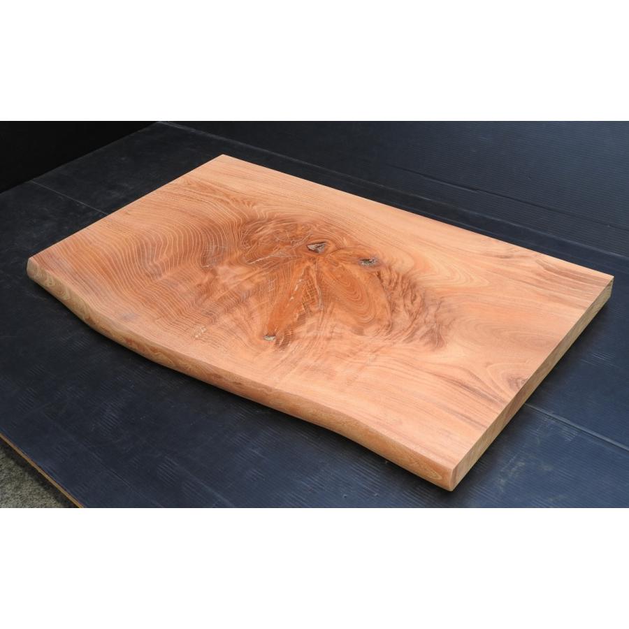 欅板 ケヤキ 一枚板 470~530×40×910mm けやき板 赤み 片耳付き 欅板 ケヤキ 一枚板 470~530×40×910mm けやき板 赤み 片耳付き