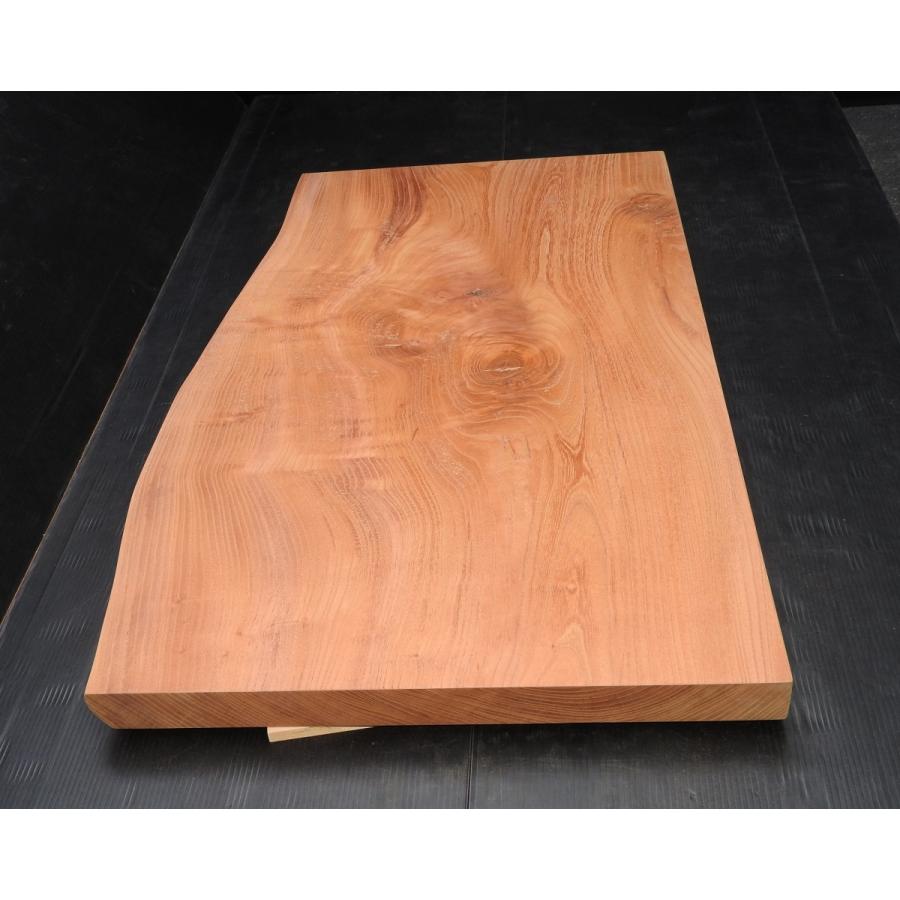欅板 ケヤキ 一枚板 470~530×40×910mm けやき板 赤み 片耳付き 欅板 ケヤキ 一枚板 470~530×40×910mm けやき板 赤み 片耳付き