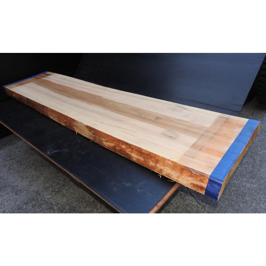 桧板 460〜470×80×2100mm ひのき板一枚板 原板 国産 両耳付き 上小無地 