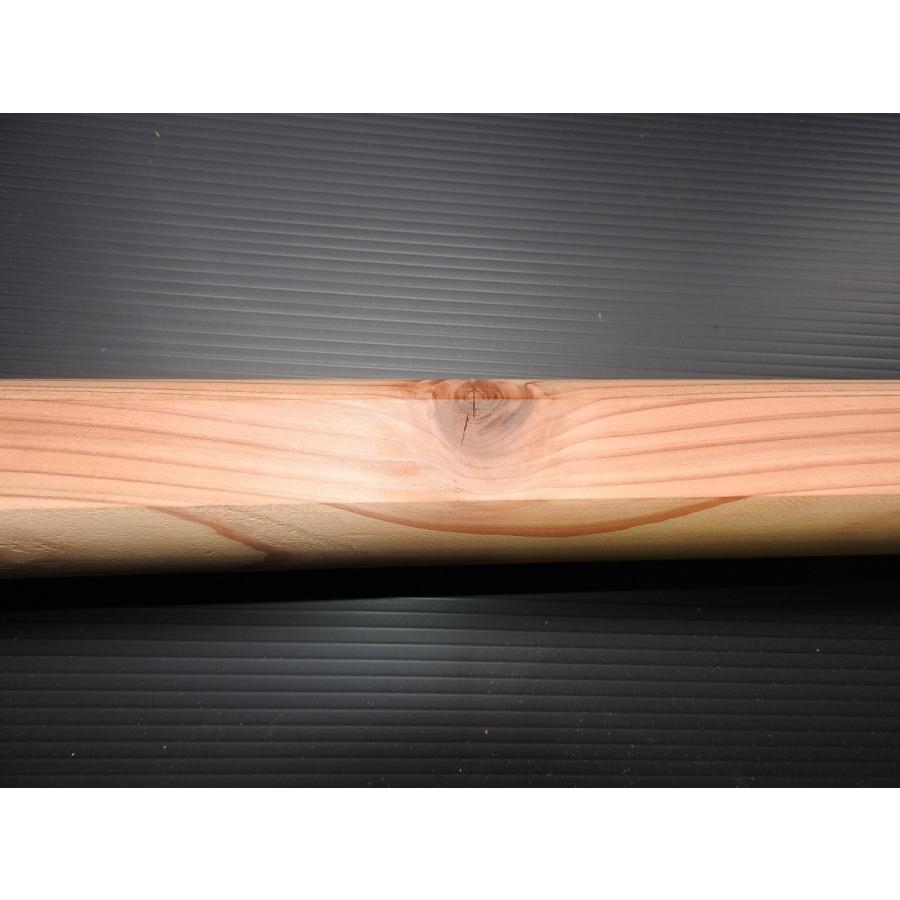 杉の手すり材 丸太鼓 46×50×1800mm ウッドデッキ用 手すり 国産 小柱