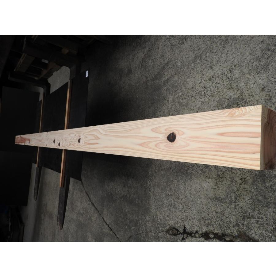 杉 角材 柱 木材 DIY 幅105×厚み150×長さ3900mm KD材 芯去り材