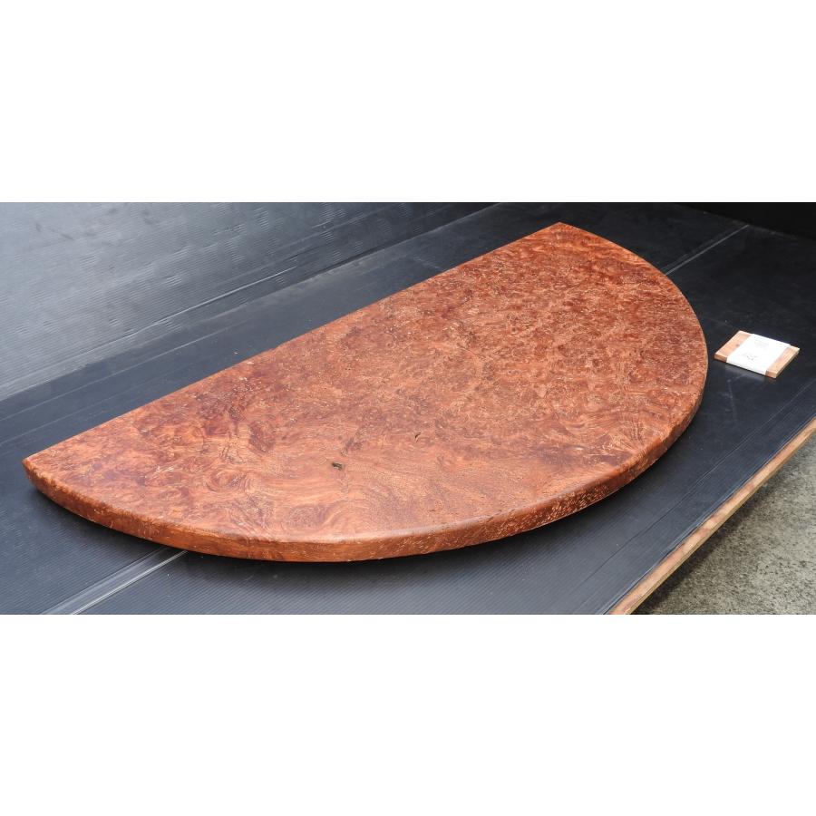 花梨 カリン 一枚板 半丸テーブル 半径550×厚み40×長さ1130mm 花梨 カリン 一枚板 半丸テーブル 半径550×厚み40×長さ1130mm