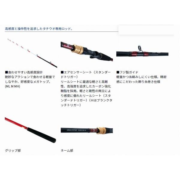 アナリスター タチウオ ML-180 R ダイワ : 東海つり具Y支店 - 通販 