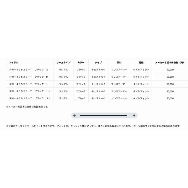 タイトフィットブレスラジアルジップウェーダー RＷ-4352B-Ｔ ブラック S ダイワ 春の大感謝祭_2