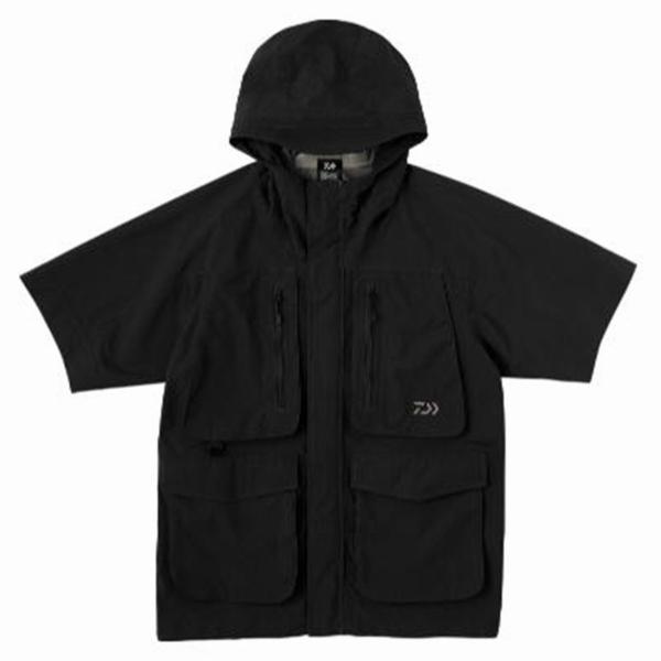 ストリームショートスリーブレインジャケット DR 2724J ブラック Ｍ ダイワ 春の大感謝祭の画像
