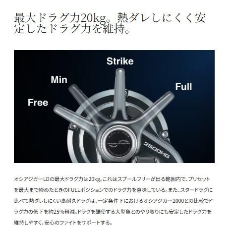 26オシアジガーLD 2501MG シマノ 春の大感謝祭