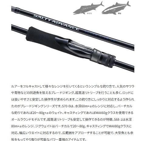 25ソルティーアドバンスブレードジギングS70-0 25ソルティーアドバンス ブレードジギング S70-0 シマノ : 東海つり具Y
