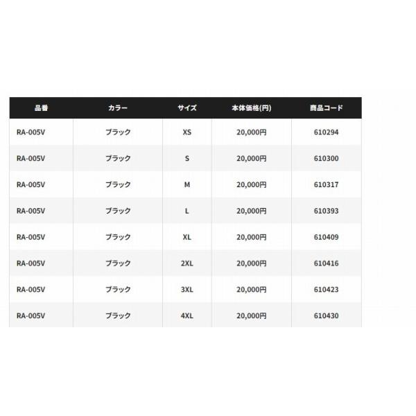 ベーシック　フィッシングレインＳＴＲＡ−005Ｖ　黒　　　Ｍ シマノ 限定 春の感謝セール｜toukaiturigu｜09