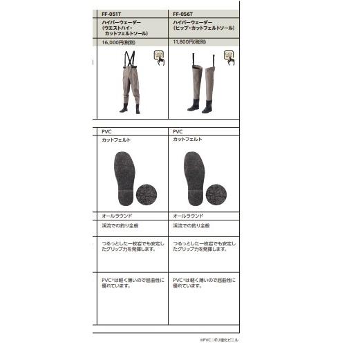 ハイパーウェーダー（チェストハイ カットフェルトソール）FF−052T