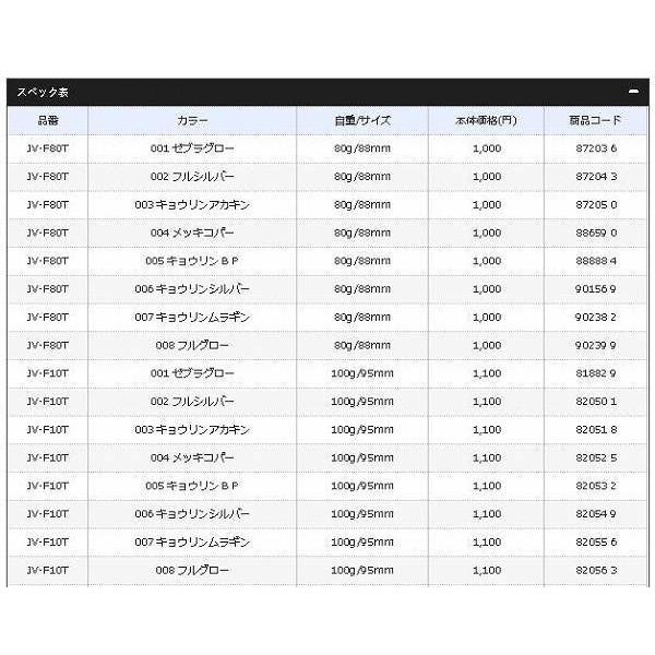 シマノ SHIMANO オシア ウイングフォール JV-F80T 80g :4969363872036k:東海つり具Y支店 - 通販 - Yahoo!ショッピング シマノ SHIMANO オシア ウイングフォール JV-F80T 80g :4969363872036k:東海つり具Y支店 - 通販 - Yahoo!ショッピング