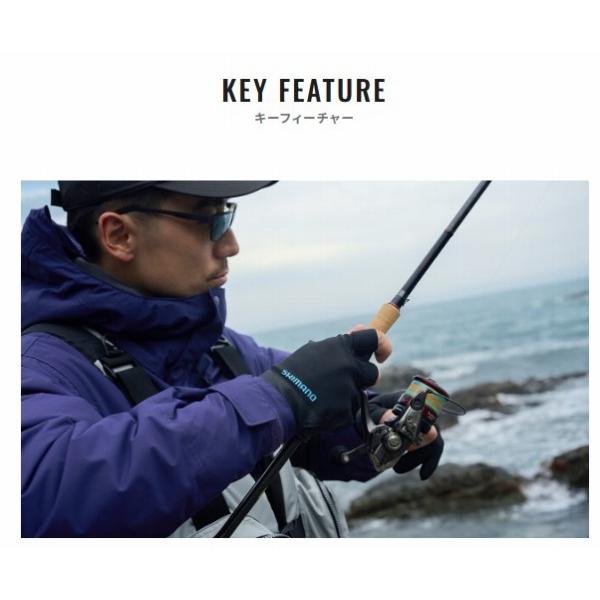 01 ベーシックウォーム グローブ3GL-070Y 黒 シマノ : 東海つり具Y支店