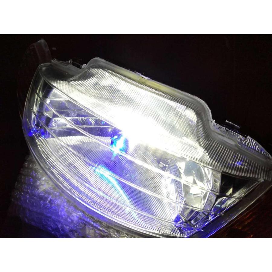 PH7 LED ヘッドライト 12V DC/AC Hi/Lo 原付用 バルブ 青 ポジション
