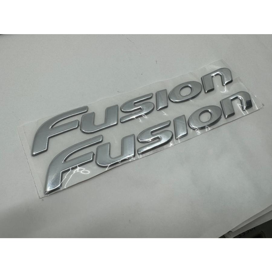 社外 新品 フュージョン SE MF02 エンブレム シルバー メッキ ソフト