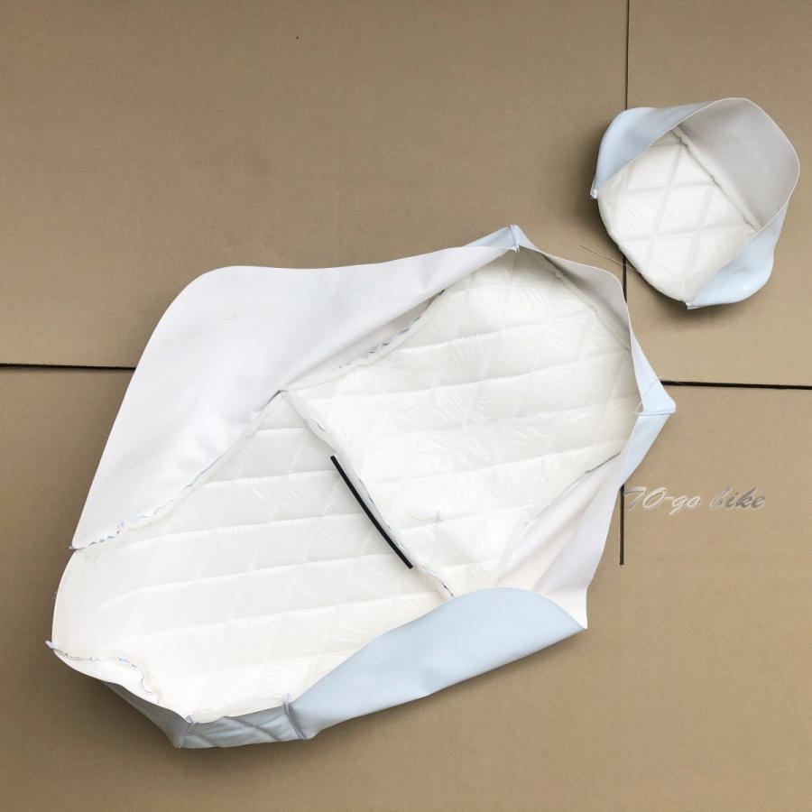 ホンダ フュージョン MF02 エナメルダイヤカット 張替え シート皮 