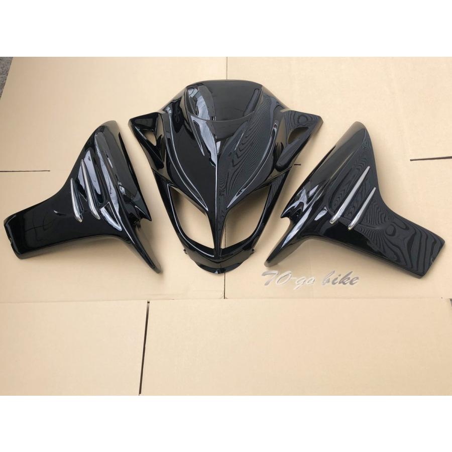 マジェスティ250 SG03J フロント サイドメッキカウル 黒 外装 3 マジェスティ250 SG03J フロント サイドメッキカウル 黒 外装 3