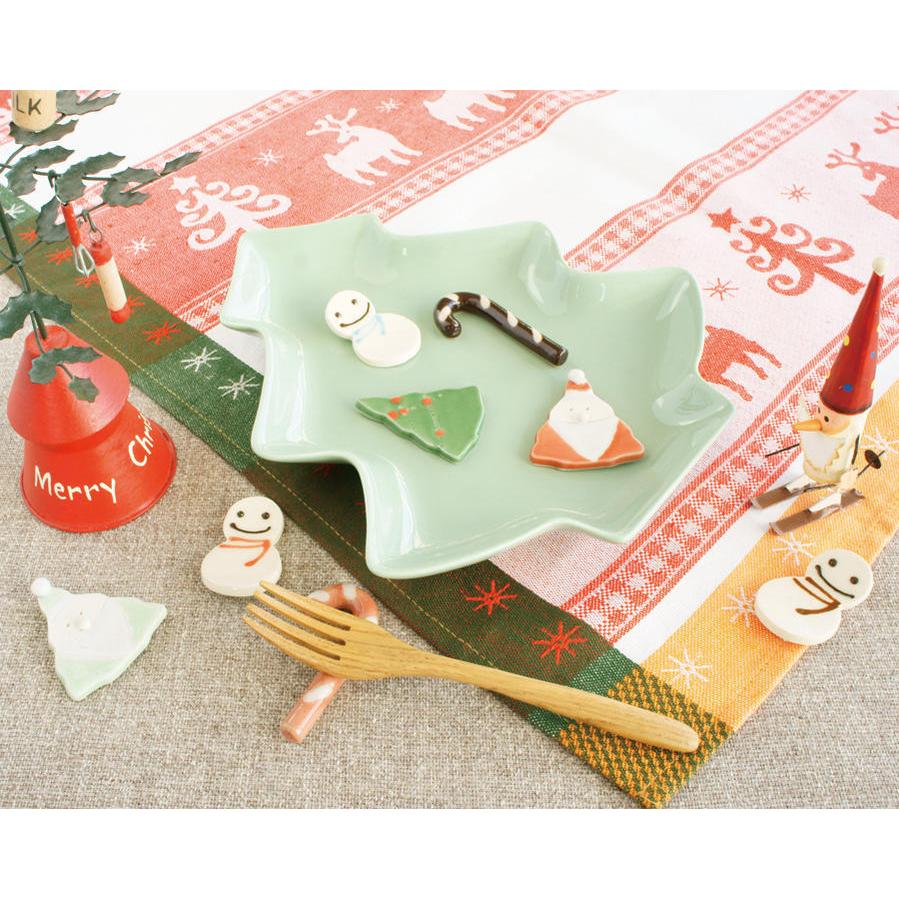 食器 お皿 おしゃれ クリスマス ツリープレート アッシュグリーン<br