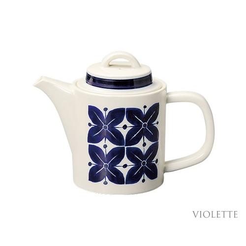 食器 おしゃれ ヴィオレッテ ポット 580cc ティーポット 急須 北欧風食器 おしゃれ 幾何学模様 藍色 アイボリー 国産 日本製 Trys光 Homecoming陶器のふる里 通販 Yahoo ショッピング