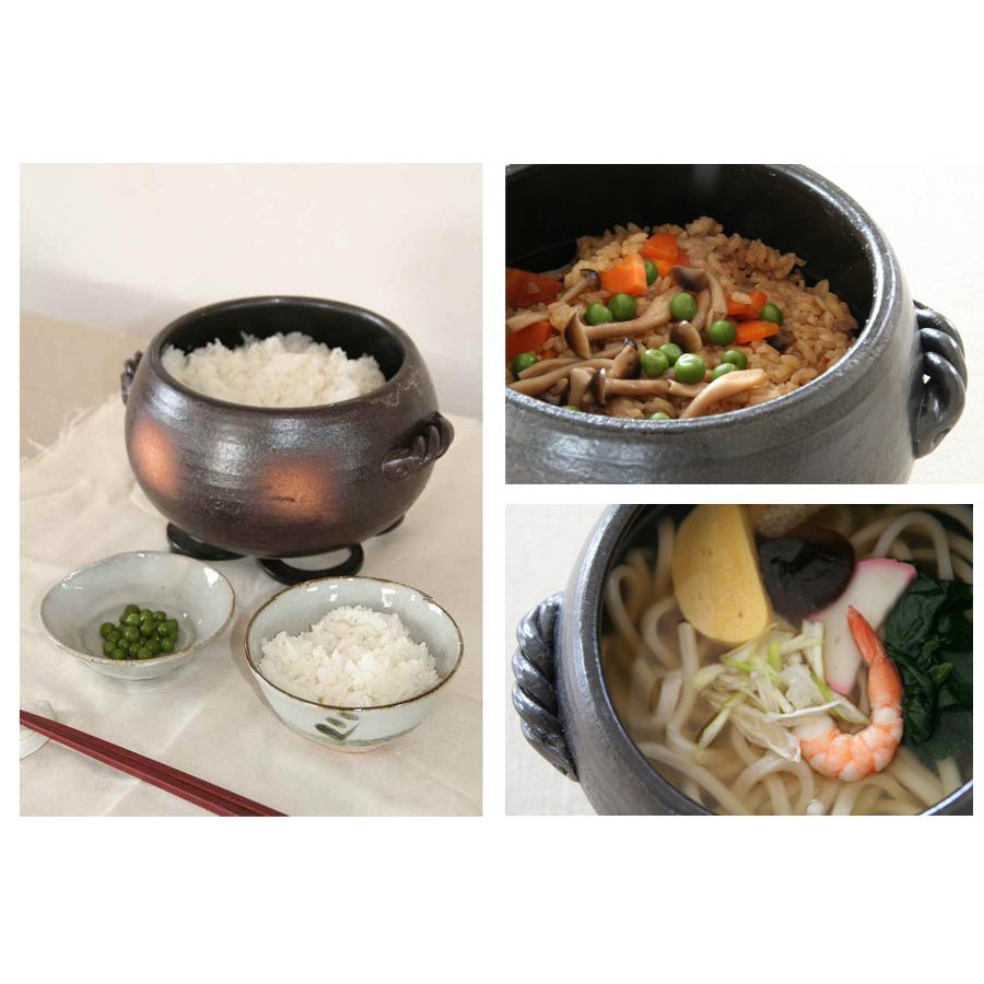 みすずの土鍋(3合炊き)竹炭、竹しゃもじ、天然木箸2セット、飯碗(陶器) みすずの土鍋(3合炊き)竹炭、竹しゃもじ、天然木箸2セット、飯碗