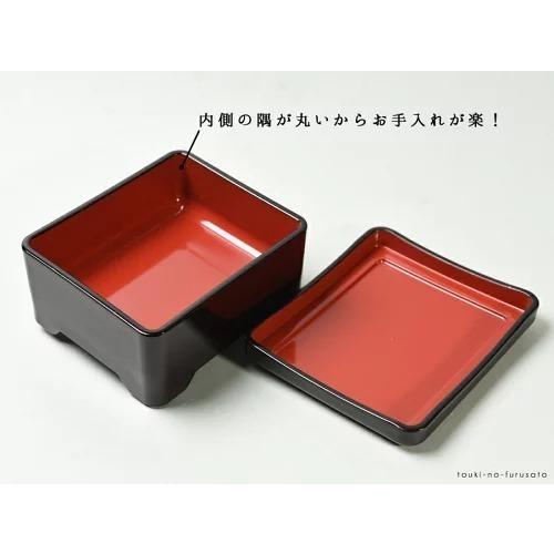 うな重 食器 A まり 若丸丼重 古代朱まり内朱(重箱16.6cm×14.2 うな重 食器 A まり 若丸丼重 古代朱まり内朱(重箱16.6cm×14.2