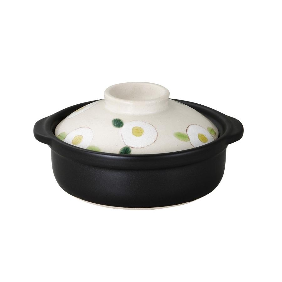 TSUBAKI白６号土鍋(IH対応)半額の¥3685で❣️お買い得❣️ 土鍋 和風 おしゃれ TSUBAKI白6号土鍋(直火専用) 980cc 直径19.3cm お