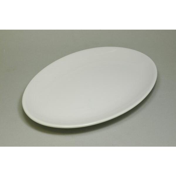 食器 おしゃれ 白 10吋メタプラター 幅26.2cm 白い食器 ホワイト 楕円皿 陶磁器 美濃焼 国産 stockヤ｜touki-furusato