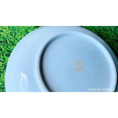 食器 丸皿 クマとごはん UK60丸皿 直径20cm 軽量 くま クマ 熊 白磁