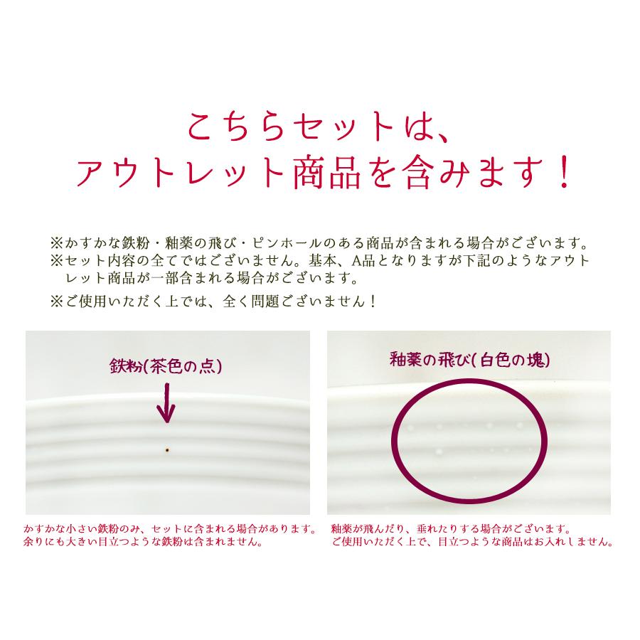 新生活 お一人分 白い 食器セット シンプル おしゃれ ＼送料割引／リップル食器８点セット（DURALEXグラス付）男女兼用 白磁 国産 美濃焼 ギフト 送料無料｜touki-furusato｜07