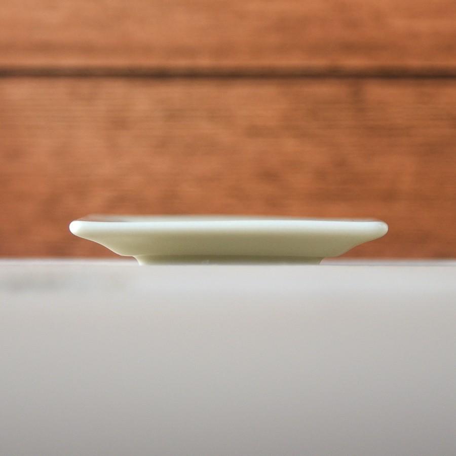 OUCHI CAFE フレームスクエアプレートSS 幅7cm 高1cm 正方形 薄い 豆皿 