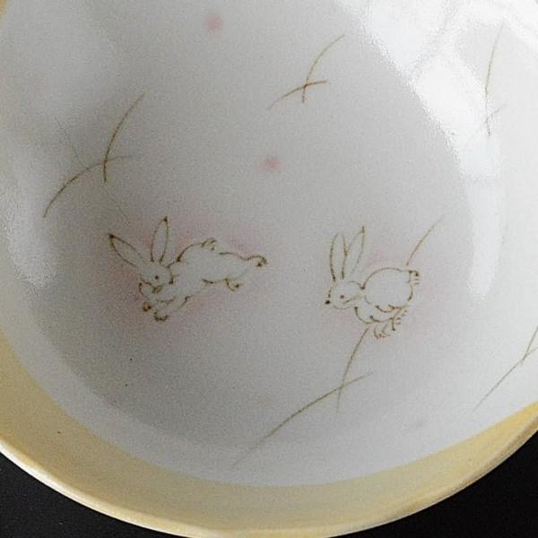 蔵出し　骨董　小皿　5枚セット　うさぎ　風炉釜　桃図 蔵出し 骨董 小皿 5枚セット うさぎ 風炉釜 桃図