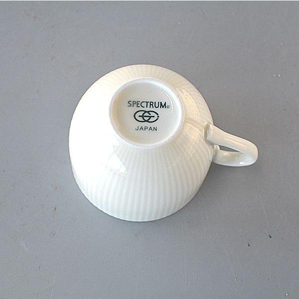 コーヒーカップ＆ソーサー 2客セット 縦筋 LAブランド mg007 : 陶器