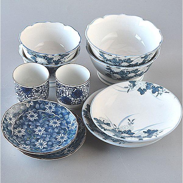 福袋 高級美濃焼き食器 10点セット 東峰菊 012 : 陶器スタジオ - 通販