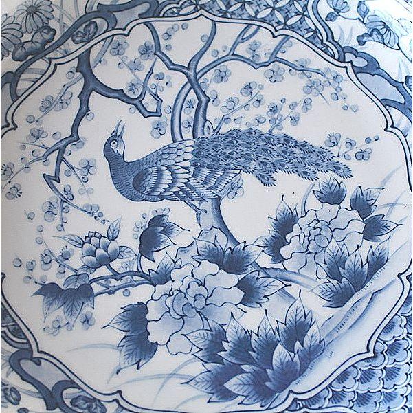 大皿　大盛り皿　孔雀等　3点セット 大皿 大盛り皿 孔雀等 3点セット 大皿 大盛皿 孔雀 尺皿 31cm :