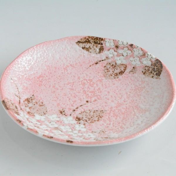 【作家物／中皿】紫陽花・桜／飾り皿・菓子皿 中皿 桜志野 白紫陽花 : 陶器スタジオ - 通販 - Yahoo!ショッピング
