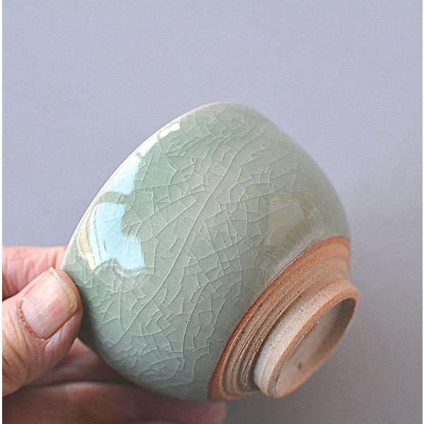 湯飲み 湯呑み 緑貫入 : 陶器スタジオ - 通販 - Yahoo!ショッピング