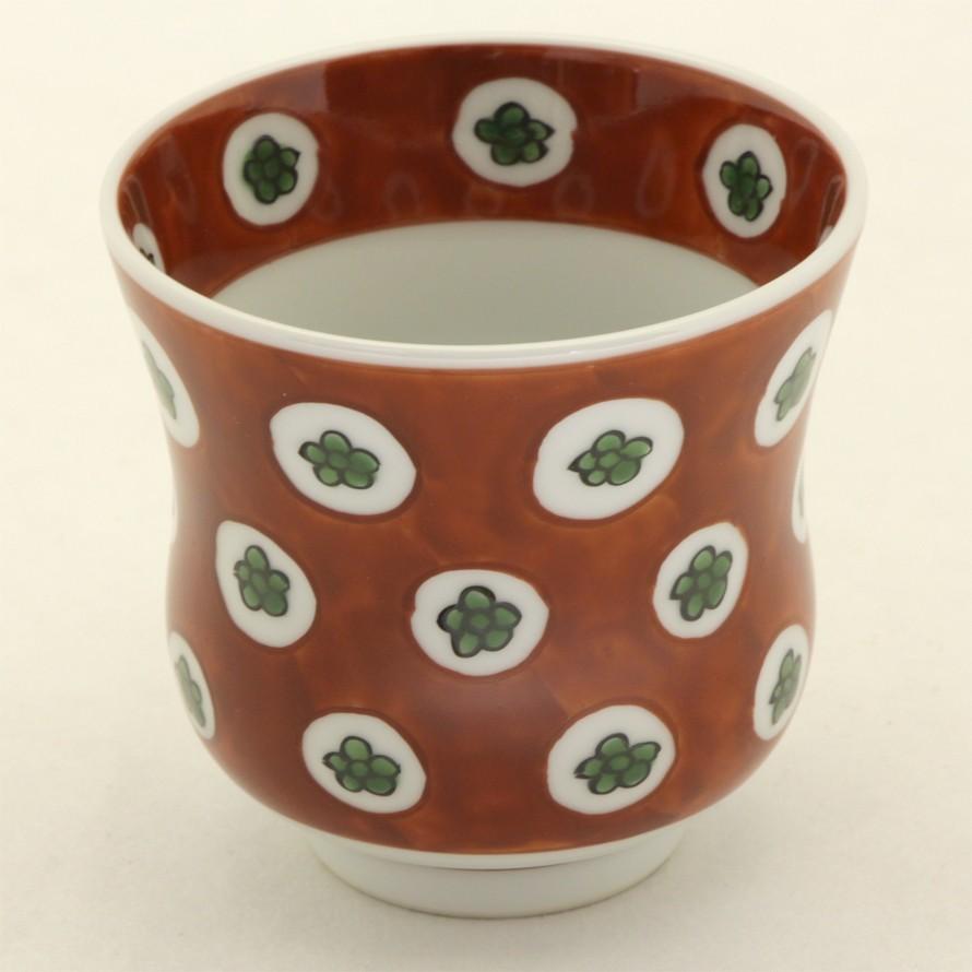 源右衛門窯 赤絵梅花 染付梅花 湯呑 セット