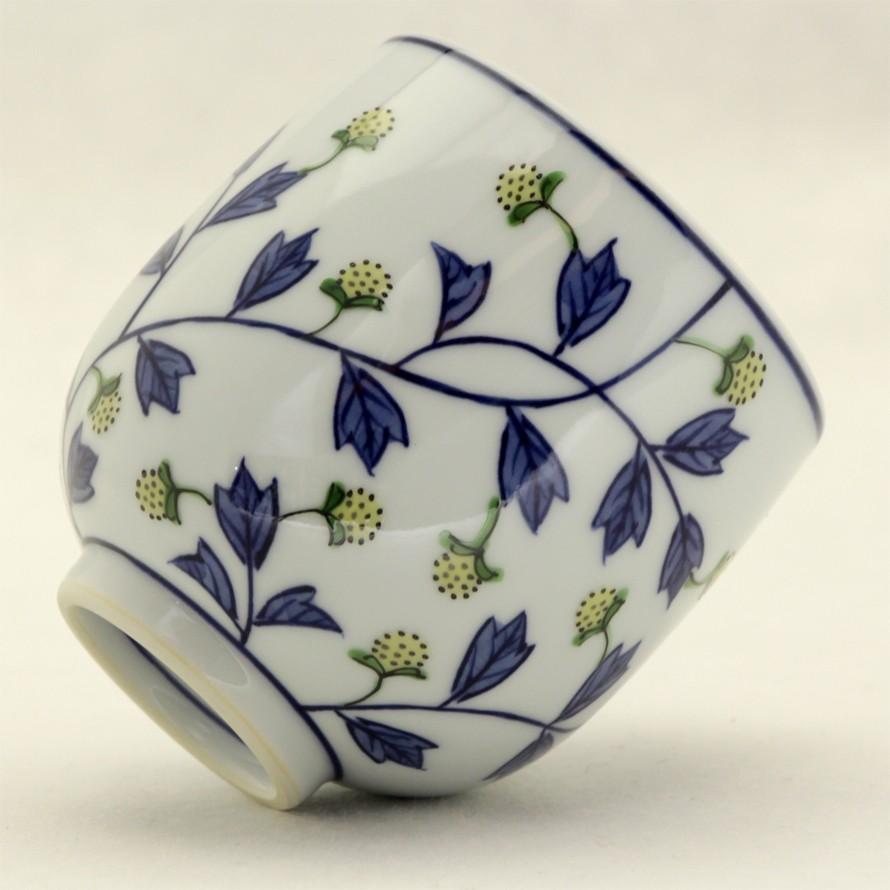 源右衛門窯 染錦苺絵方皿(黄) 染錦苺絵（赤） 豆方