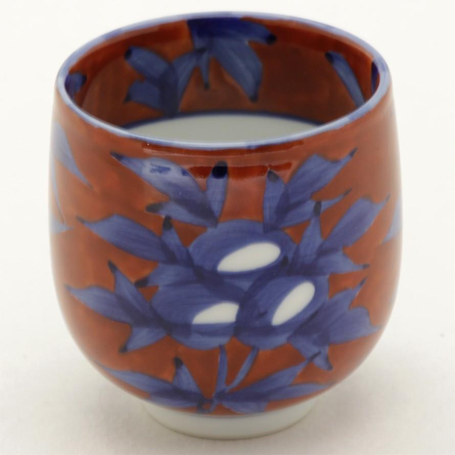 源右衛門窯 赤濃牡丹絵 湯呑 : 陶器たて石 Yahoo!店 - 通販 - Yahoo 