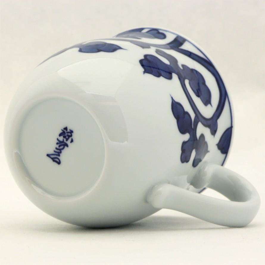 源右衛門窯 染付唐草紋 マグカップ : 陶器たて石 Yahoo!店 - 通販