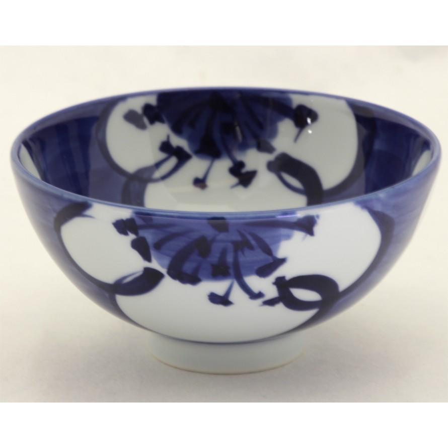 源右衛門.染付梅地紋.飯碗 染付梅地紋 飯碗 ｜ 有田焼の源右衛門窯