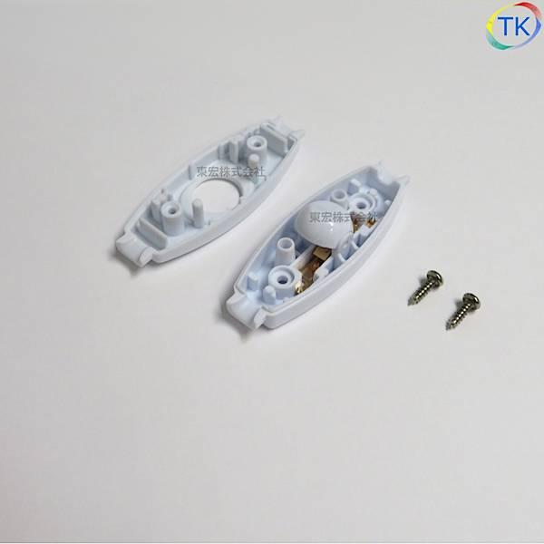 シーソー式中間スイッチ ミニコードスイッチ TK-ASPW 平形コード用 3A